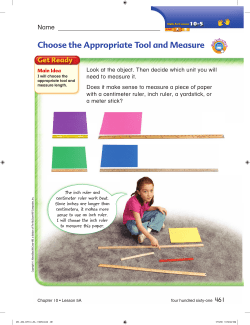 Choose the Appropriate Tool and Measure - Macmillan/McGraw-Hill