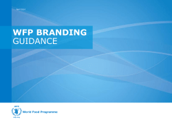 WFP BRANDING guidAnce - World Food Programme