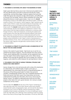 themes themes, motifs and symbols in virgil`s aeneid