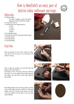 Festive Needle Felted Robin Redbreast Earrings - alene