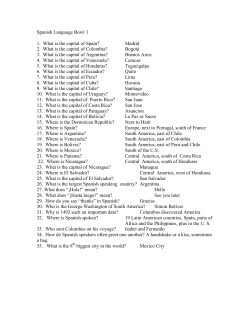 Spanish Culture Questions