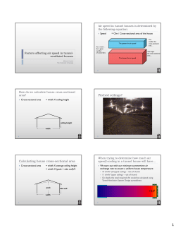 Calculating house cross-sectional area