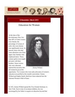 Education for Women - Her Story: A Timeline of the Women Who
