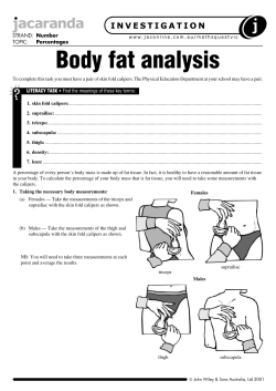 Body fat analysis