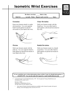 Isometric Wrist Exercises