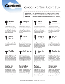 Choosing The Right Bur