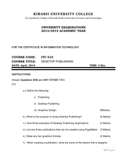 Desktop Publishing - Library