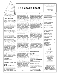 Autumn 2007 Issue - New England Beetle Cat Boat Association