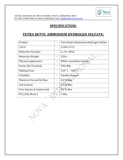 tetra butyl ammonium hydrogen sulfate