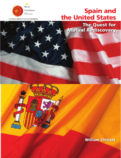 Spain and the United States: The Quest for Mutual Rediscovery