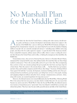 No Marshall Plan for the Middle East