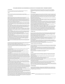 THE FOLLOWING CONDITIONS OF SALE ARE INCORPORATED