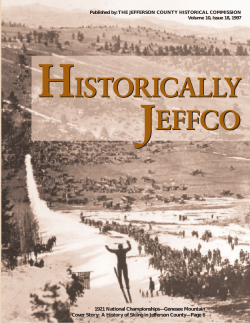 Historically Jeffco - Jefferson County, Colorado