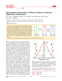 Spectroscopic Determination of Phonon Lifetimes in Rhenium
