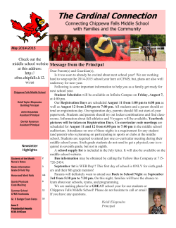 May 2015 - Chippewa Falls Area Unified School District