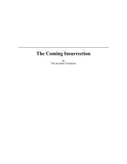 The Coming Insurrection