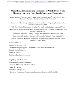 Quantifying Differences and Similarities in Whole-brain