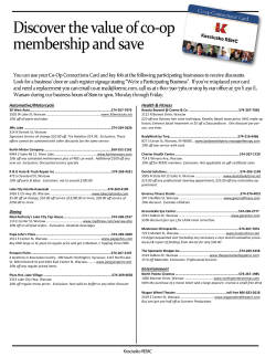 Local Discounts - Kosciusko REMC