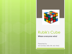 Rubik`s Cube - Chattanooga State Community College