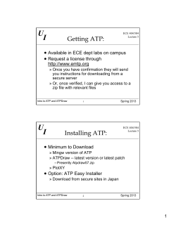 Getting ATP: Installing ATP: