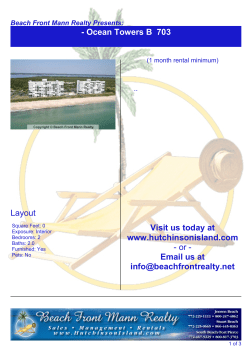 - Ocean Towers B 703 Layout Visit us today at www