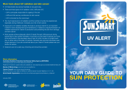 More facts about UV radiation and skin cancer