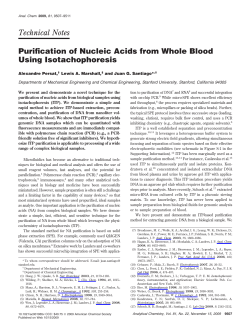 Purification of Nucleic Acids from Whole Blood Using Isotachophoresis