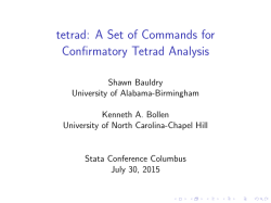 tetrad - RePEc