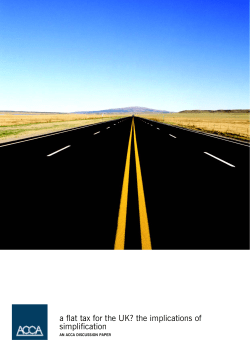 a flat tax for the UK? the implications of simplification