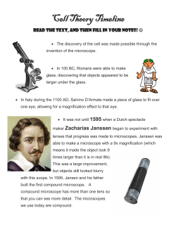 Cell Theory Timeline - Quinn. Science. Journey.