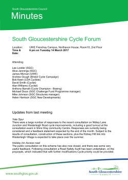 This is page one&hellip; - South Gloucestershire Council