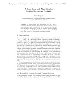 A Scale Invariant Algorithm for Packing Rectangles Perfectly