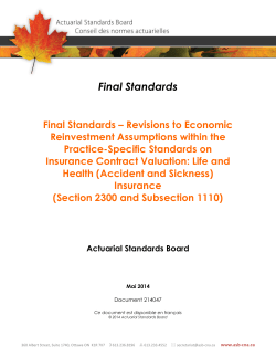 Revisions to Economic Reinvestment Assumptions within the Practice