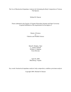 The Use of Bioelectrical Impedance Analysis