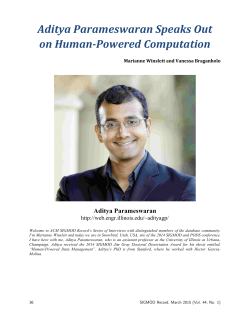 Aditya`Parameswaran`Speaks`Out`` on