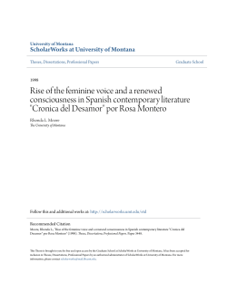 Rise of the feminine voice and a renewed consciousness in Spanish