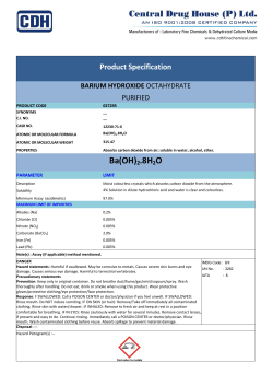 Ba(OH)2.8H2O - CDH Fine Chemicals