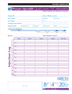 Pressure Injectable Two-Lumen CVC Information | Flow