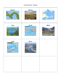 GEOGRAPHY TERMS, part 2