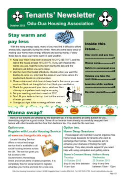 Newsletter October 2013 - Odu
