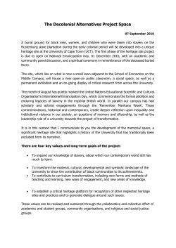 The Decolonial Alternatives Project Space