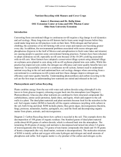 1 Nutrient Recycling with Manure and Cover Crops James J