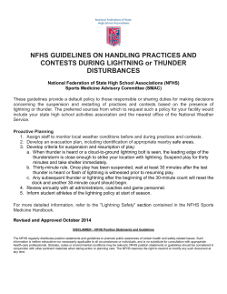 NFHS GUIDELINES ON HANDLING PRACTICES AND CONTESTS