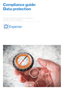 Compliance guide: Data protection