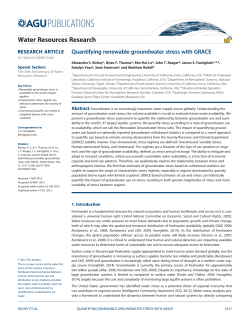Quantifying renewable groundwater stress with GRACE