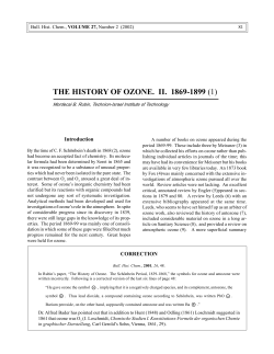 the history of ozone. ii. 1869-1899 (1)
