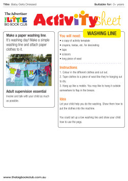 Paper Washing Line - The Little Big Book Club