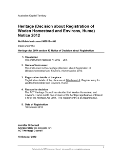 Authorised - ACT Legislation Register