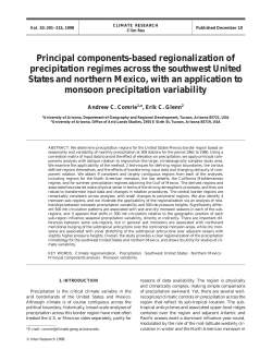 Principal components-based regionalization of precipitation regimes