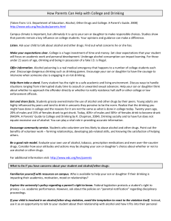 How Parents Can Help with College and Drinking